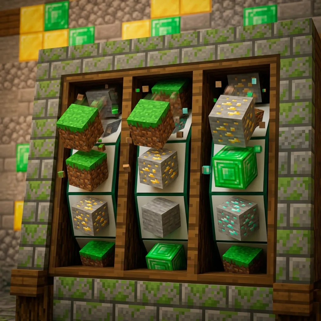Слот в стиле Minecraft